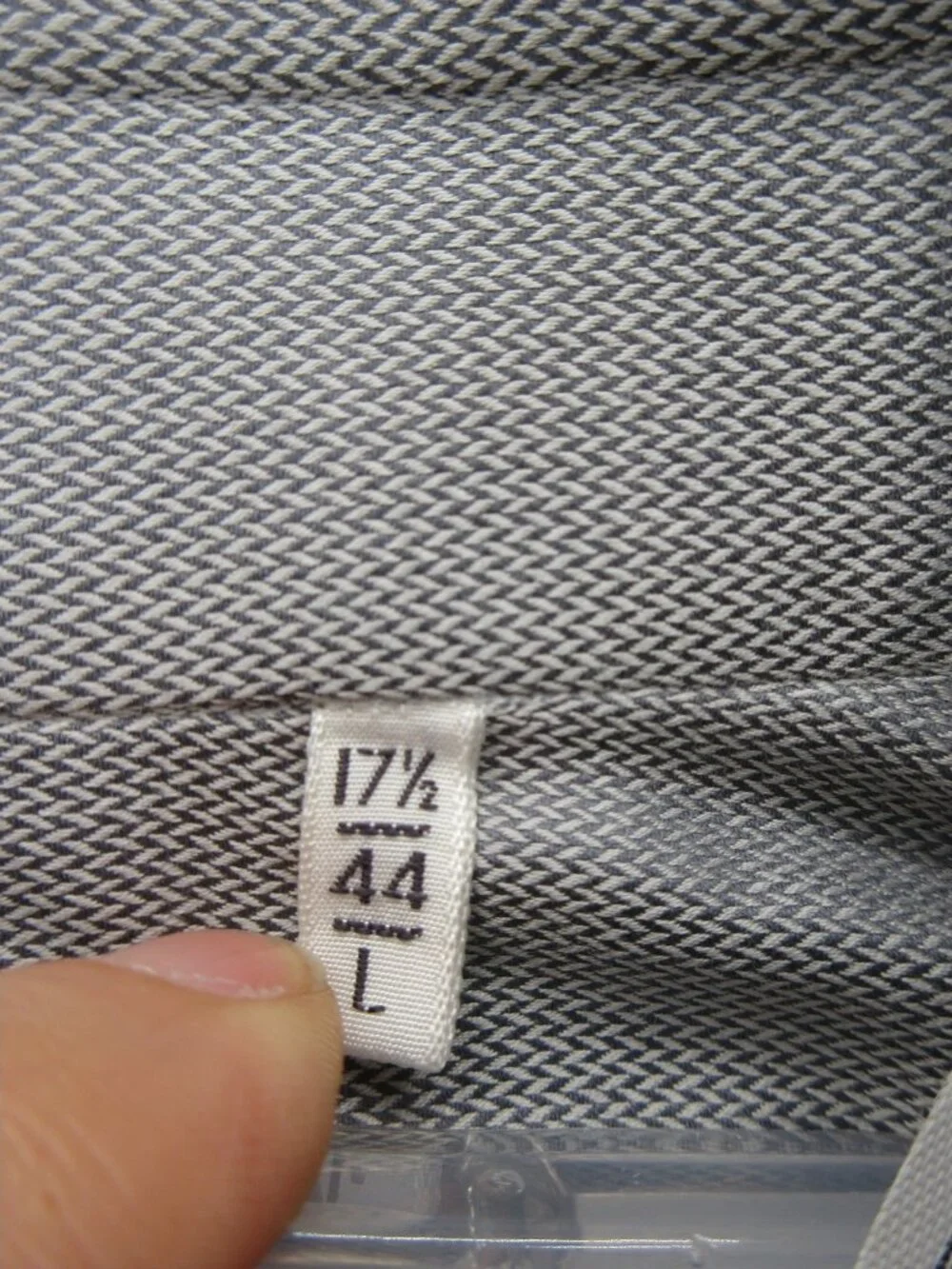 Lorenzini Shirt 17.5 L Neiman Marcus Micro Herringbone Italy VGT NEW